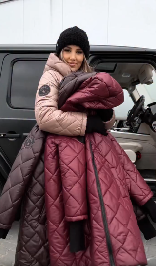 Anna | Elegante Stepp-Winterjacke mit Warmem Kapuze