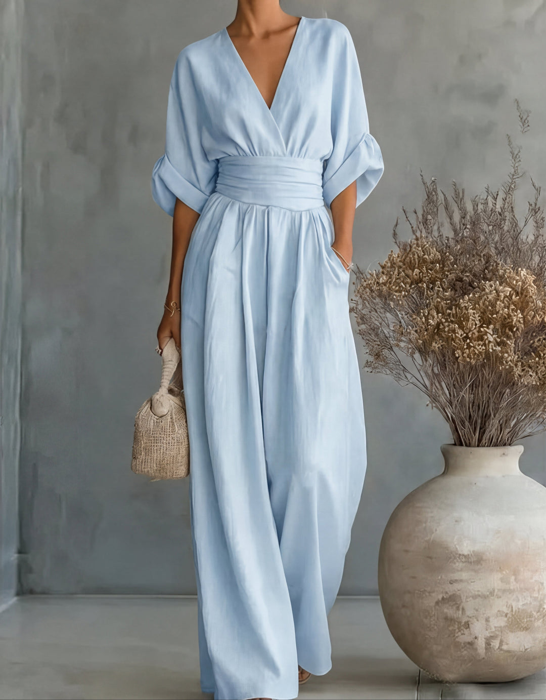 Marina | Lockerer Jumpsuit mit weitem Bein
