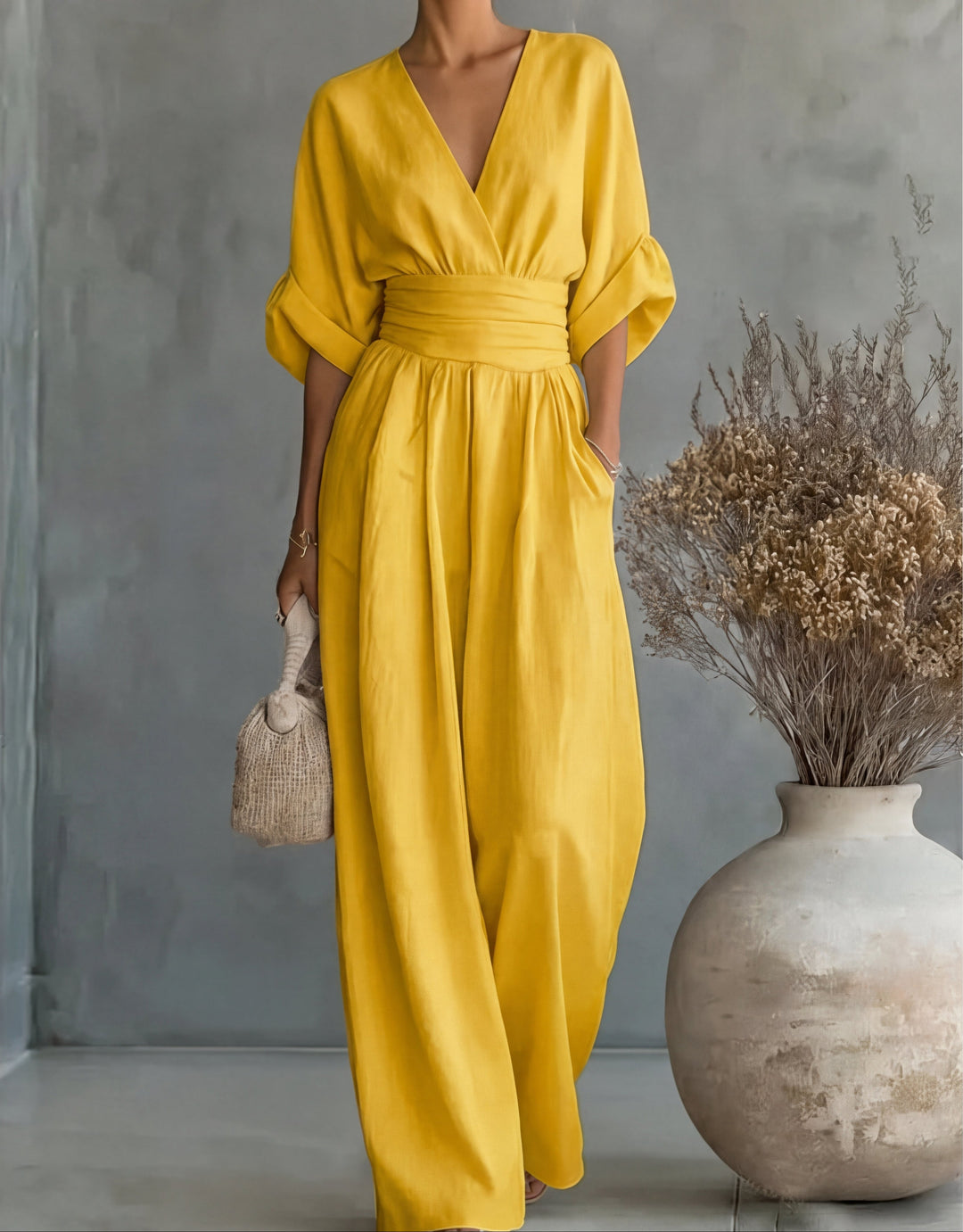 Marina | Lockerer Jumpsuit mit weitem Bein