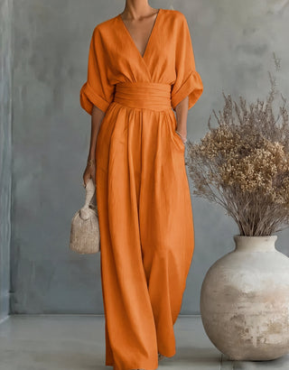 Marina | Lockerer Jumpsuit mit weitem Bein