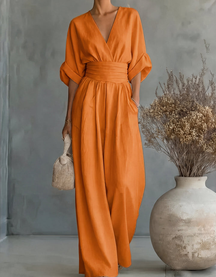 Marina | Lockerer Jumpsuit mit weitem Bein