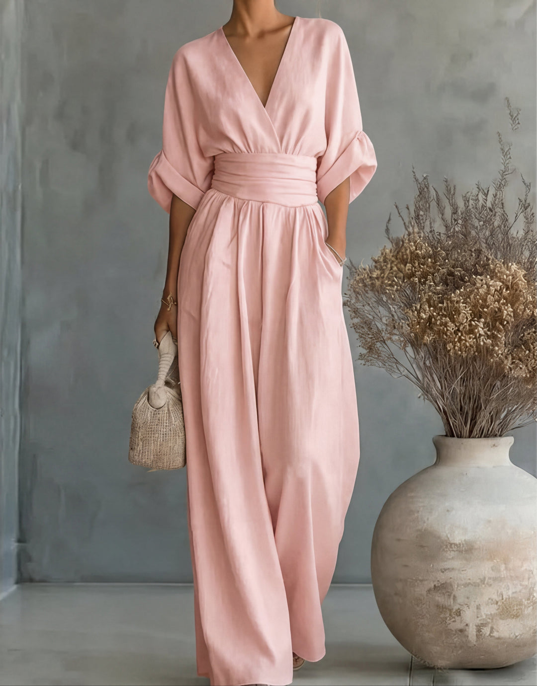 Marina | Lockerer Jumpsuit mit weitem Bein