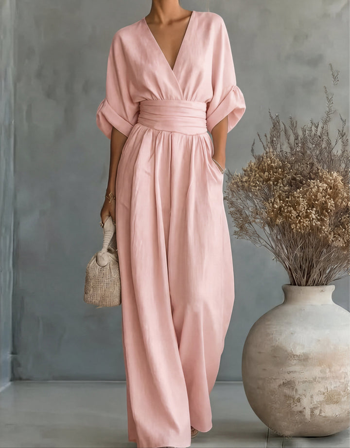 Marina | Lockerer Jumpsuit mit weitem Bein