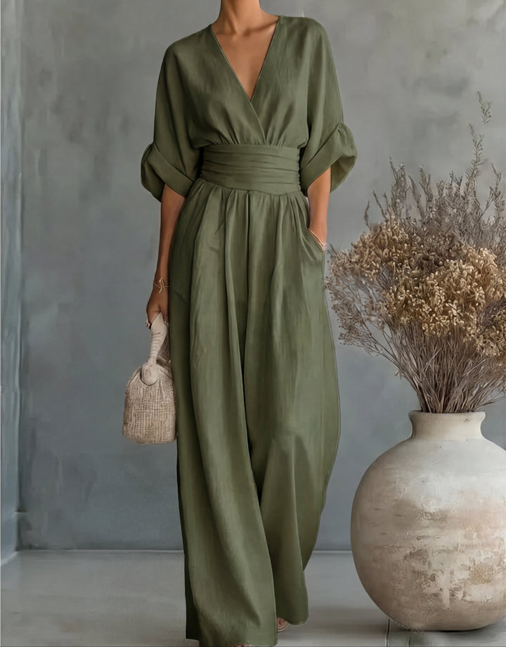 Marina | Lockerer Jumpsuit mit weitem Bein