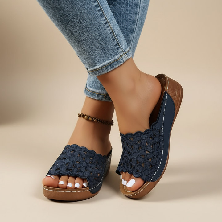 Delilah | Bequeme Sandalen mit Offener Zehenpartie
