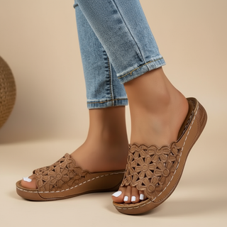 Delilah | Bequeme Sandalen mit Offener Zehenpartie