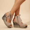 Marnie | Plateausandalen mit Schnürung