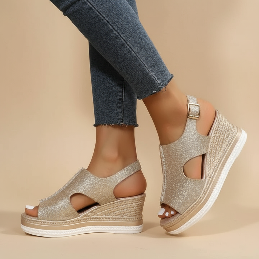 Maeve | Leichte Keilsandalen