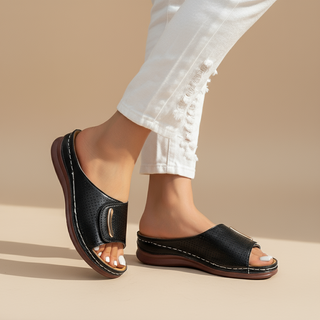 Joanna | Minimalistische Slip-On-Sandalen