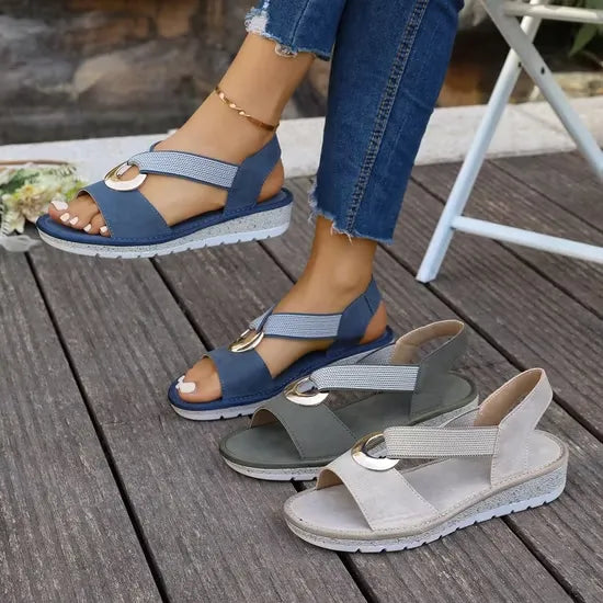 Doreen | Bequeme Slip-On Sandalen