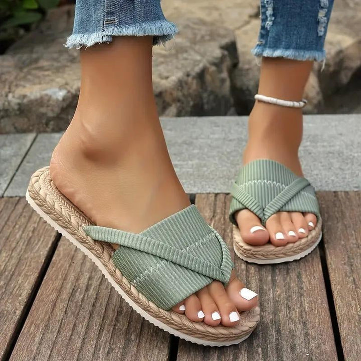 Josie | Lässige Espadrille-Pantoletten