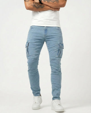 Arden | Slim Fit Stretch Cargo Jeans für Herren