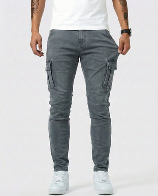Arden | Slim Fit Stretch Cargo Jeans für Herren