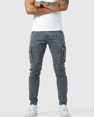 Arden | Slim Fit Stretch Cargo Jeans für Herren
