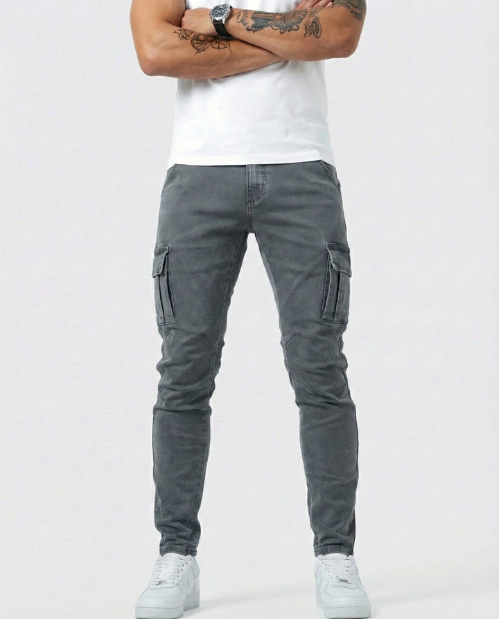 Arden | Slim Fit Stretch Cargo Jeans für Herren