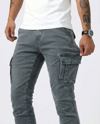 Arden | Slim Fit Stretch Cargo Jeans für Herren