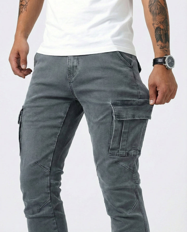 Arden | Slim Fit Stretch Cargo Jeans für Herren
