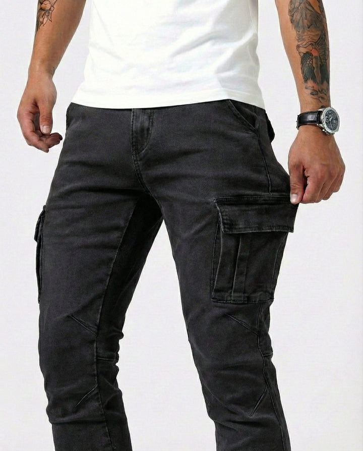 Arden | Slim Fit Stretch Cargo Jeans für Herren