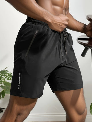 Marc | Herren Schnell trocknende Shorts mit Reißverschluss