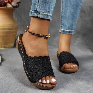 Delilah | Bequeme Sandalen mit Offener Zehenpartie