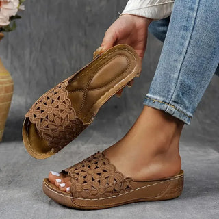 Delilah | Bequeme Sandalen mit Offener Zehenpartie