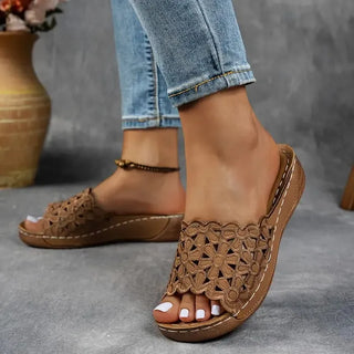Delilah | Bequeme Sandalen mit Offener Zehenpartie