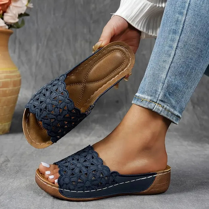 Delilah | Bequeme Sandalen mit Offener Zehenpartie