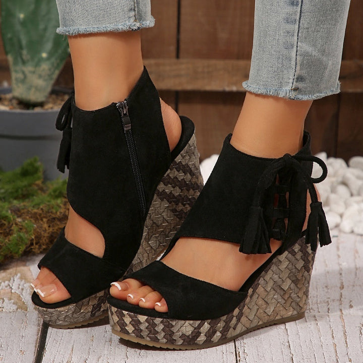 Marnie | Plateausandalen mit Schnürung