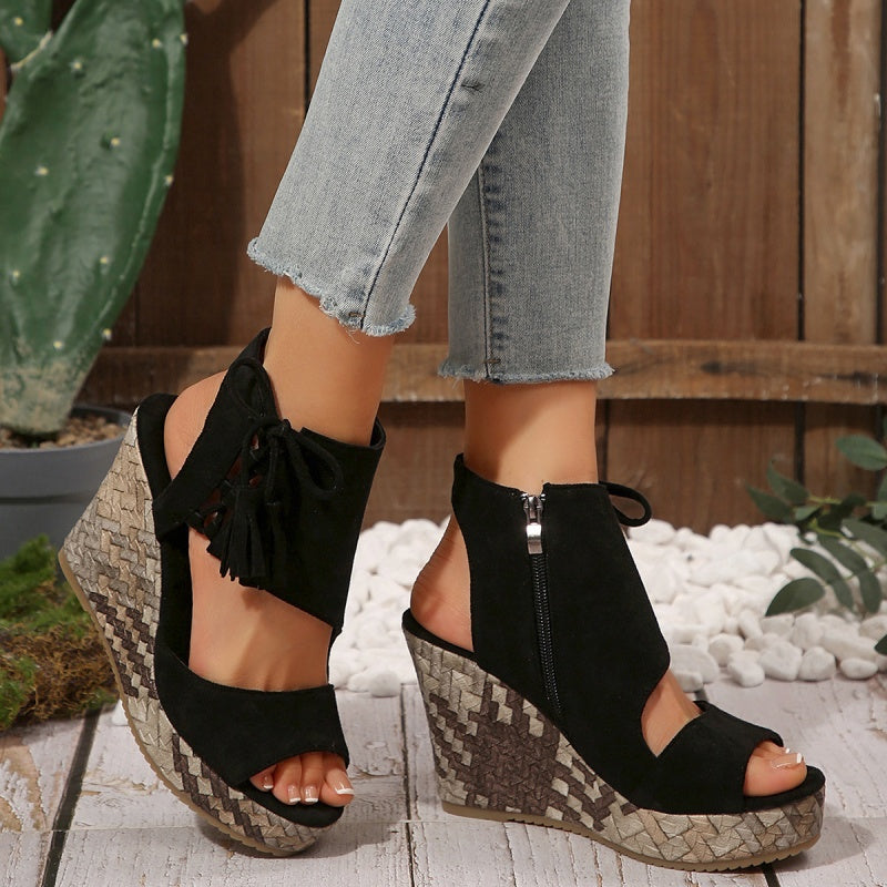 Marnie | Plateausandalen mit Schnürung