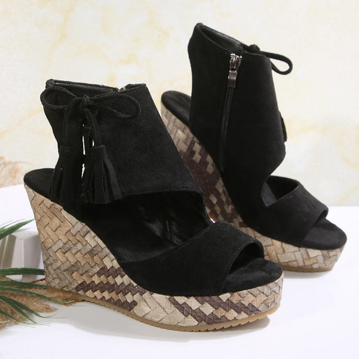 Marnie | Plateausandalen mit Schnürung