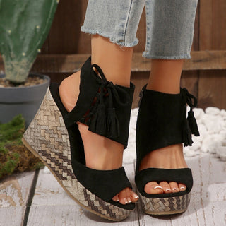 Marnie | Plateausandalen mit Schnürung