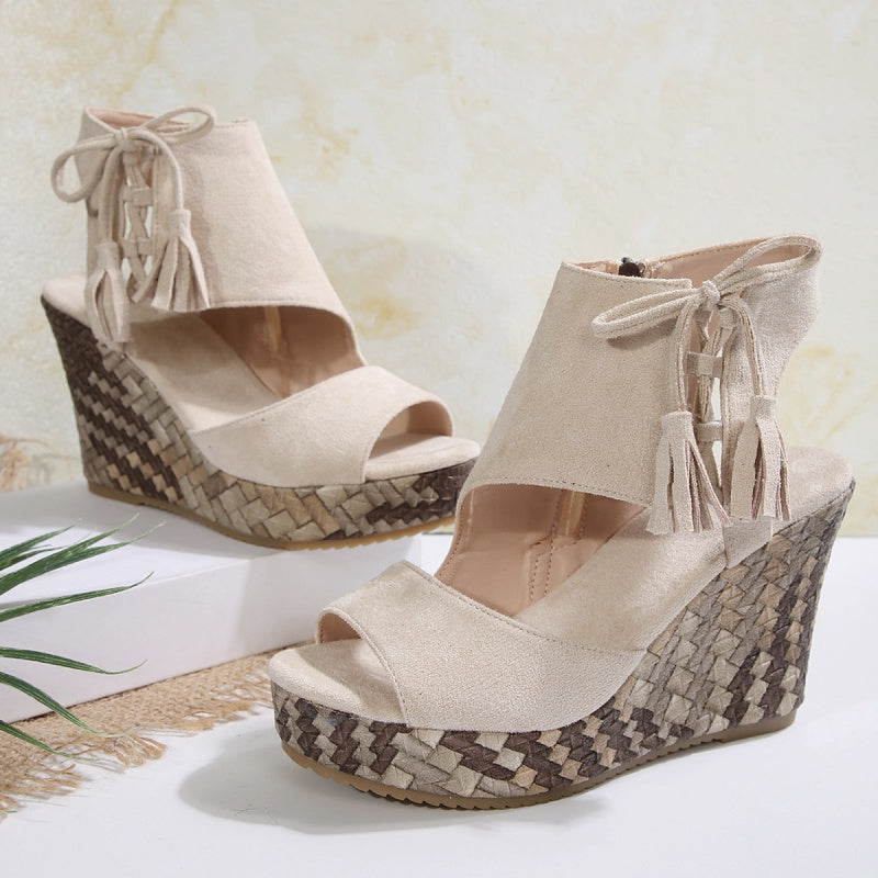Marnie | Plateausandalen mit Schnürung