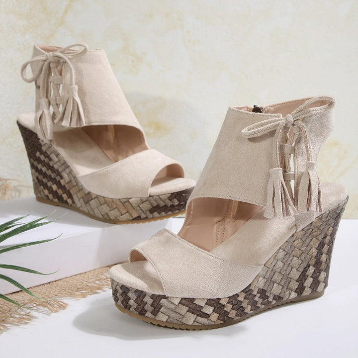 Marnie | Plateausandalen mit Schnürung
