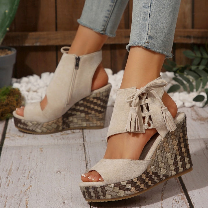 Marnie | Plateausandalen mit Schnürung