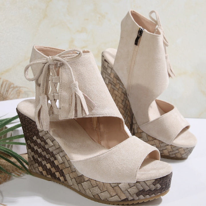 Marnie | Plateausandalen mit Schnürung