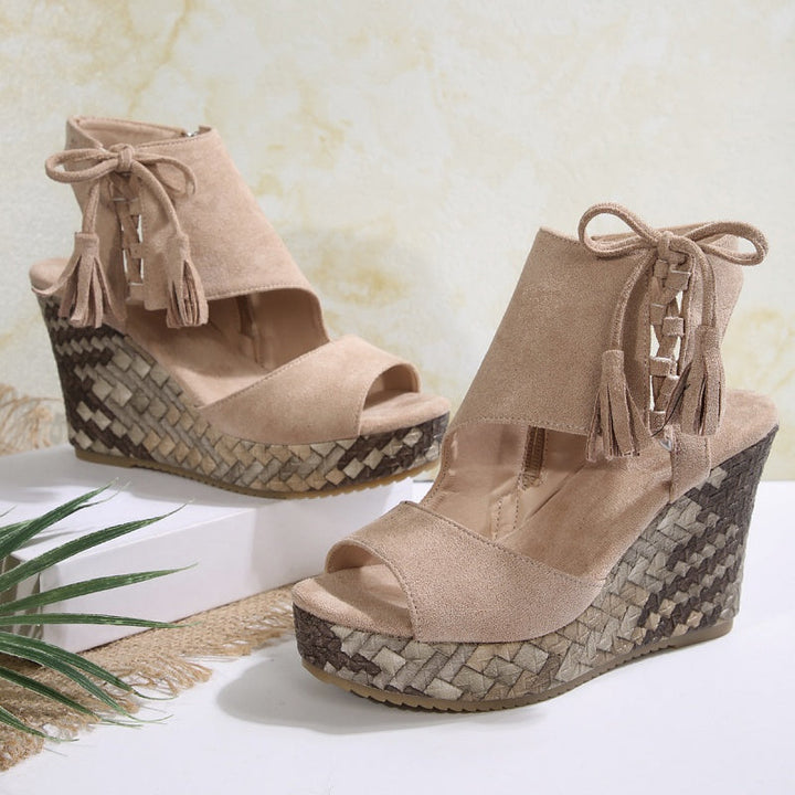 Marnie | Plateausandalen mit Schnürung
