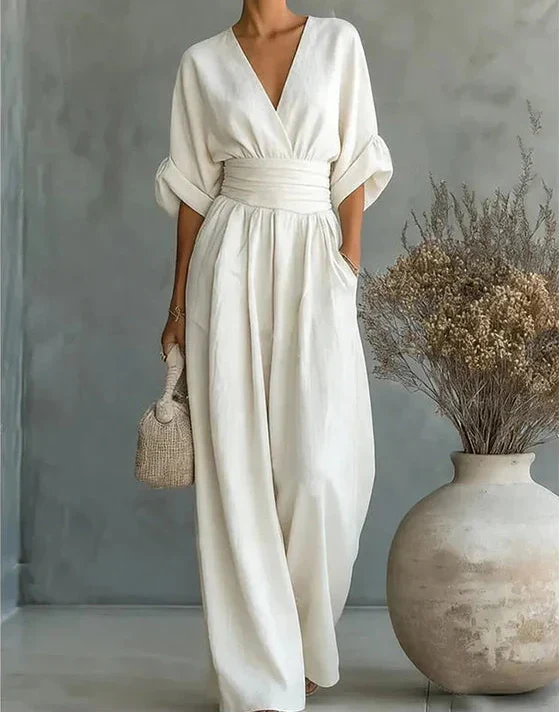 Marina | Lockerer Jumpsuit mit weitem Bein