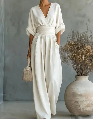 Marina | Lockerer Jumpsuit mit weitem Bein