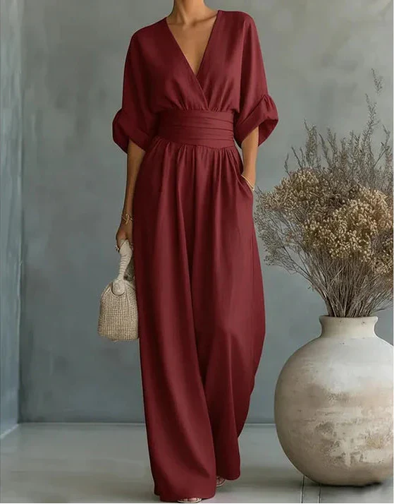 Marina | Lockerer Jumpsuit mit weitem Bein