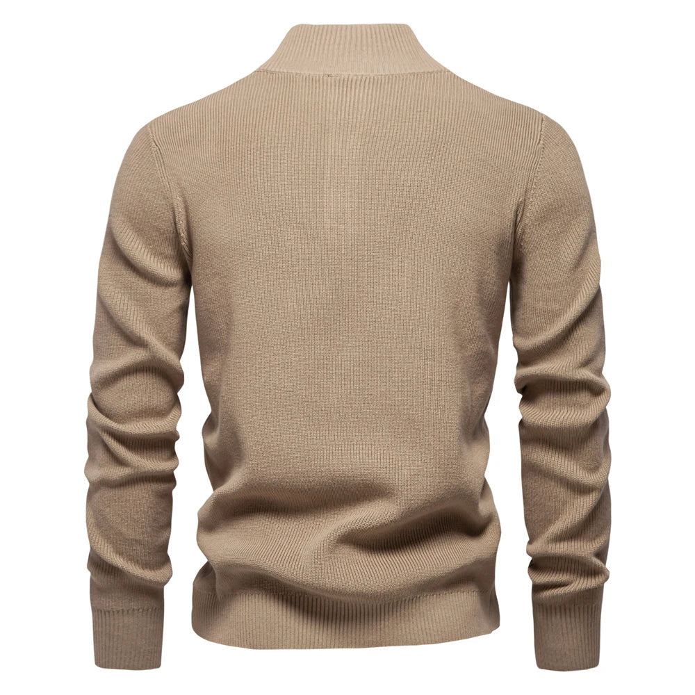 Michiel | Herren Pullover mit Knopfdessin