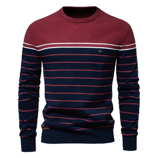Sebastian | Herrenpullover mit Streifendesign