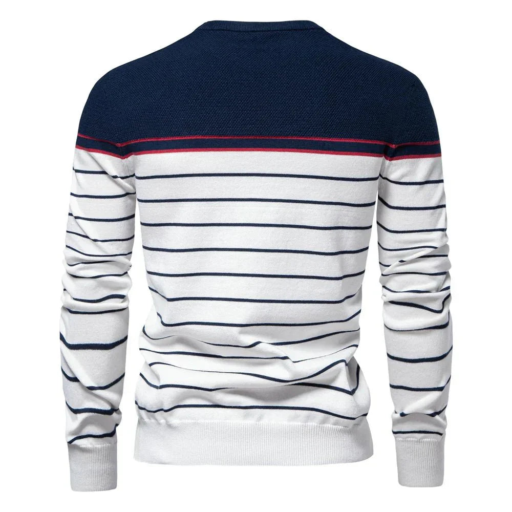 Sebastian | Herrenpullover mit Streifendesign