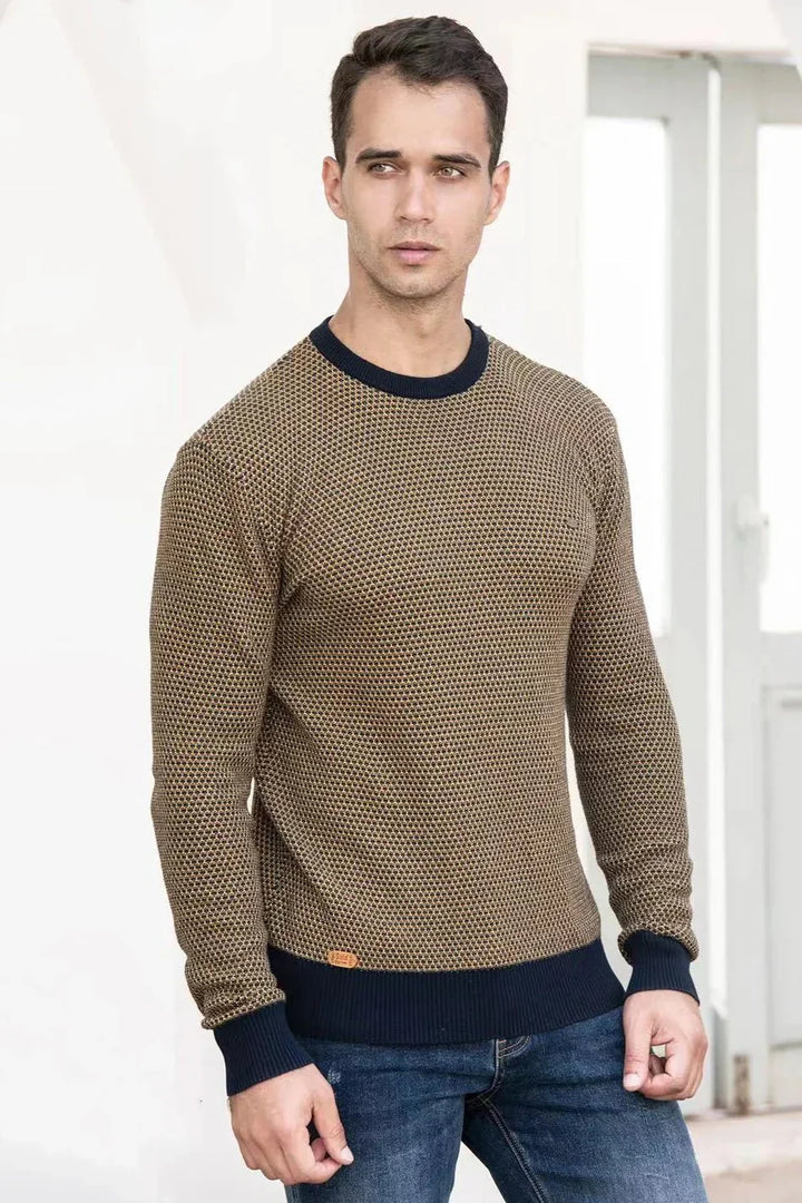 Julius | Herrenpullover mit Rautenmuster